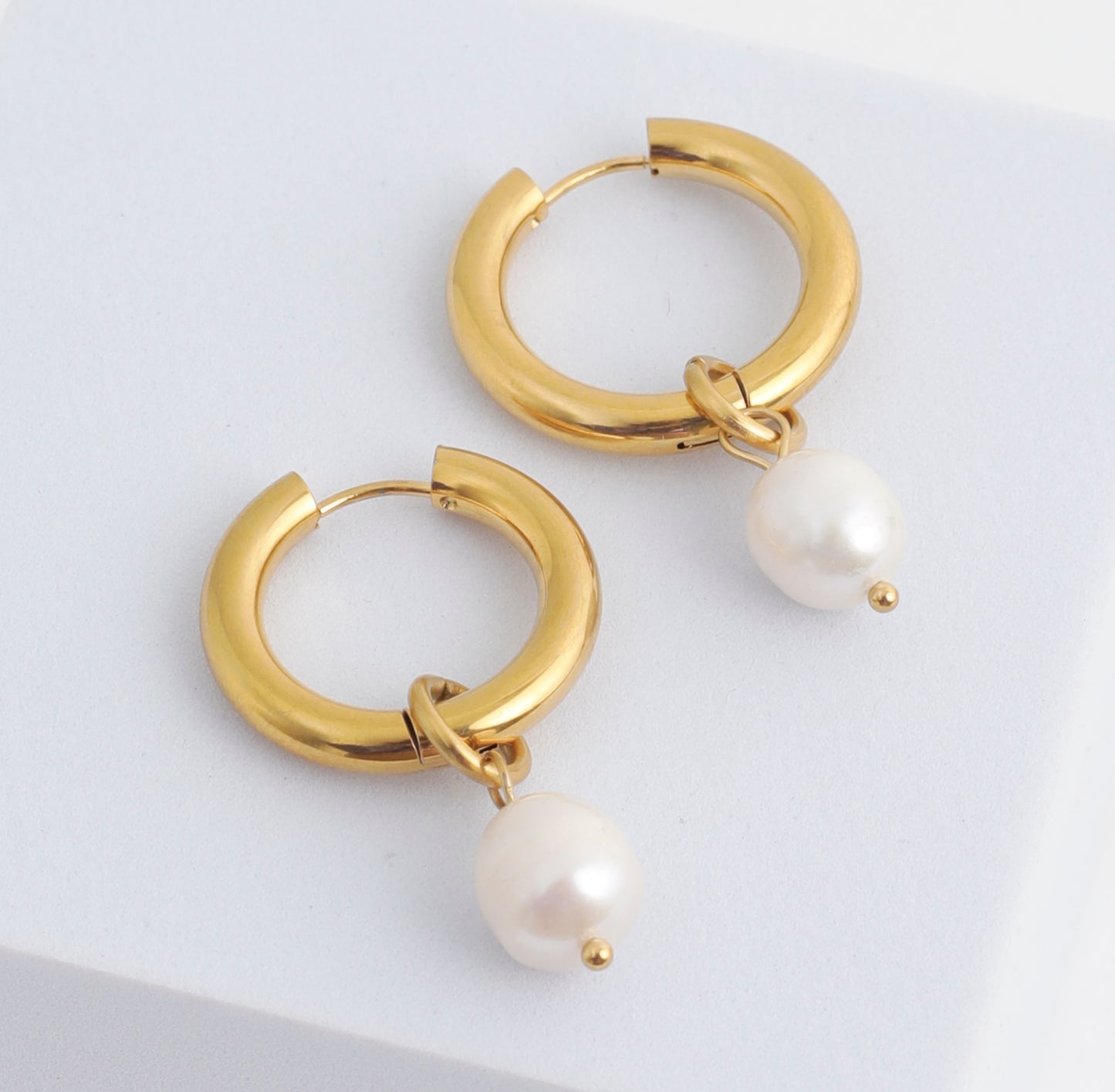 Pearl Hoops Large