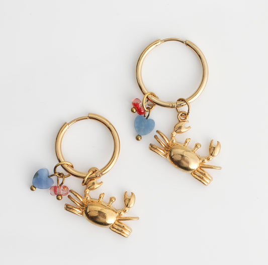 Charm Huggies : Crab