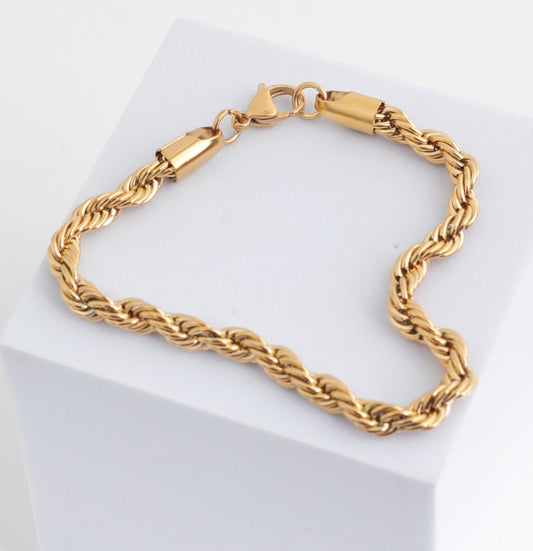 Chunky Twisted Rope Bracelet
