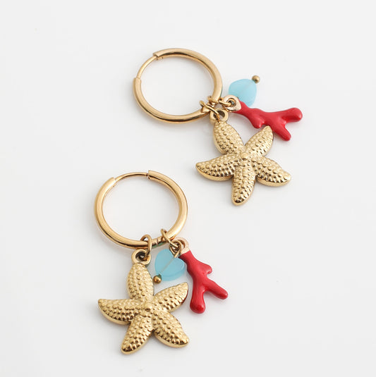 Charm Huggies : Starfish